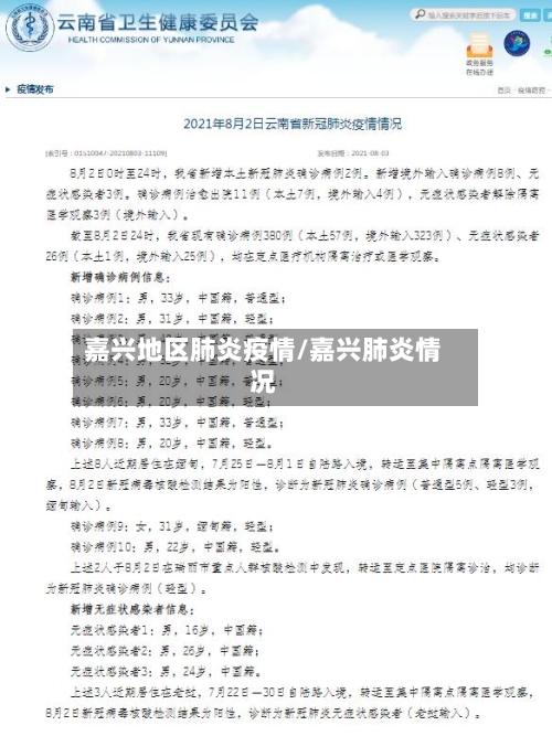 嘉兴地区肺炎疫情/嘉兴肺炎情况-第3张图片